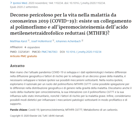 Il virus non si piega … perché ? Incapacità, Sfortuna, Interessi ... 1 MTHFR collegamento e1611974166719