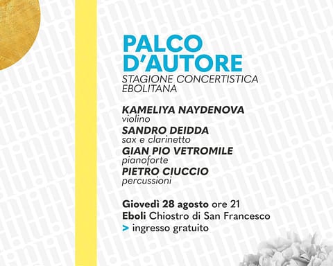 Concerto Naydenova-Deidda Quartet al Chiostro di San Francesco Eboli agosto 2025
