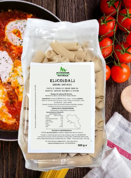 ELICOIDALI RIGATI Pasta di semola di Grani Antichi 500 Kg