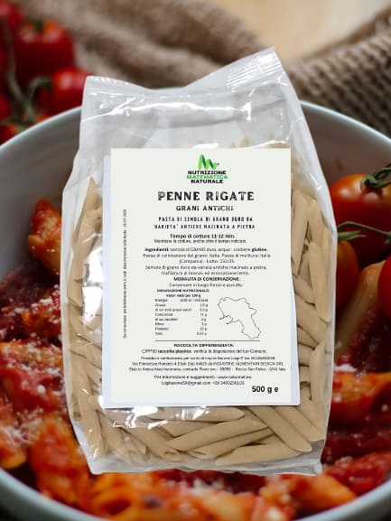 PENNE RIGATE Pasta di semola di Grani Antichi 500 Kg