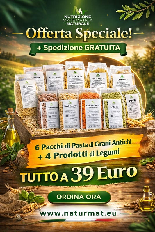 Offerta STRAORDINARIA - Spedizione Gratuita 6 Pacchi di Pasta Grani Antichi 4 Pacchi di Legumi vari