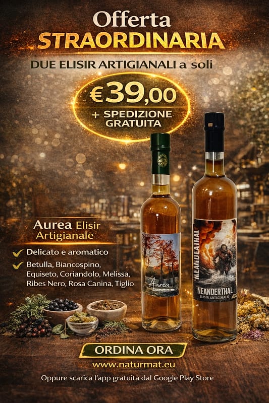 Offerta Esclusiva - Spedizione Gratuita Amaro AUREA e Amaro Neanderthal