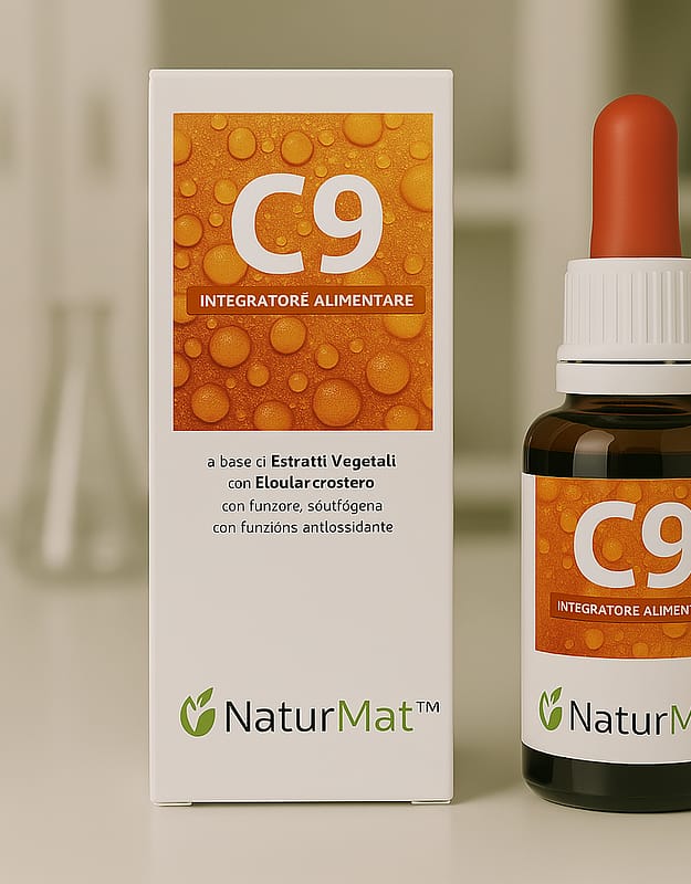 C9 NaturMat – Integratore in gocce con Eleuterococco e Melograno ad azione tonico-antiossidante