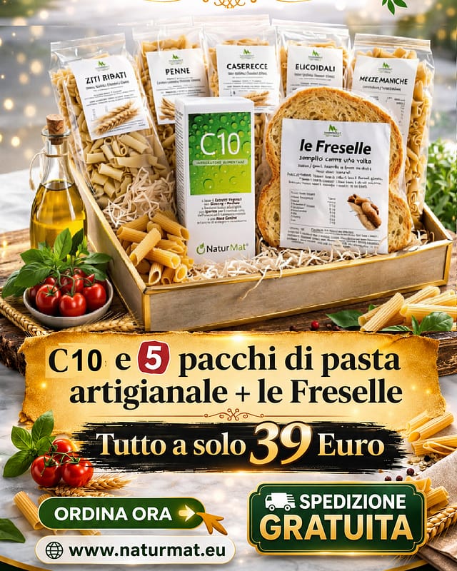 Offerta STRAORDINARIA - Spedizione Gratuita C10 + 5 PACCHI di Pasta Grani Antichi - le Ferselle