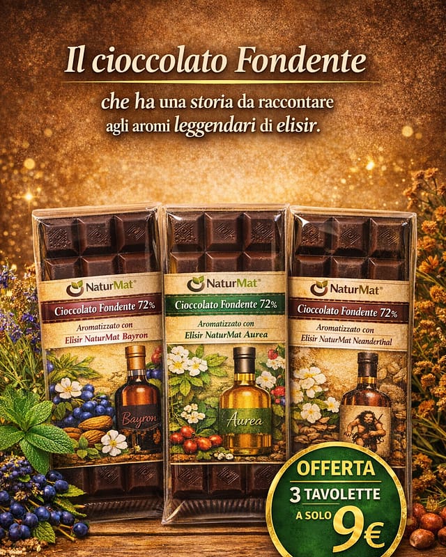 OFFERTA - Tavolette di Cioccolato Fondente NatturMat®