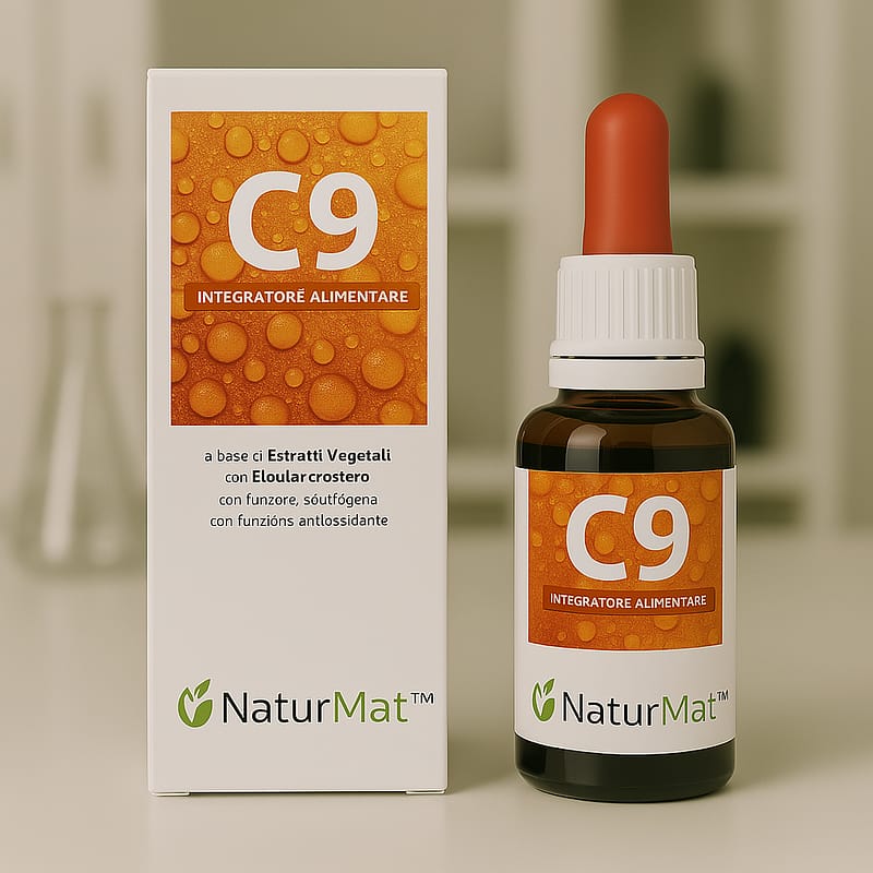 C9 NaturMat – Integratore in gocce con Eleuterococco e Melograno ad azione tonico-antiossidante
