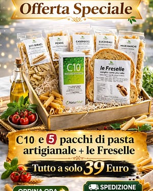 Offerta STRAORDINARIA - Spedizione Gratuita C10 + 5 PACCHI di Pasta Grani Antichi - le Ferselle