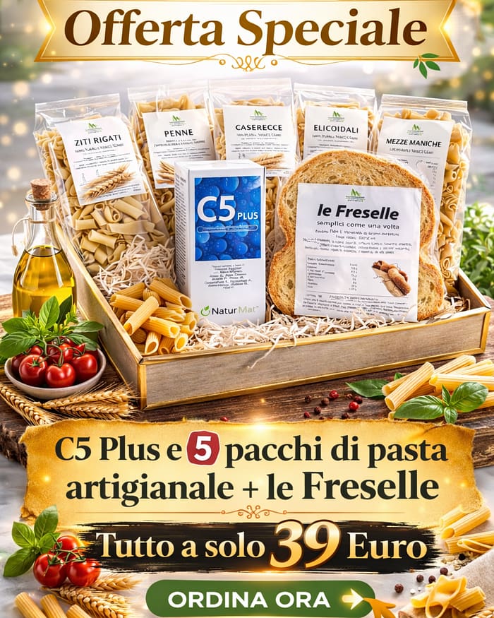Offerta STRAORDINARIA - Spedizione Gratuita C5 Plus + 5 PACCHI di Pasta Grani Antichi - le Ferselle