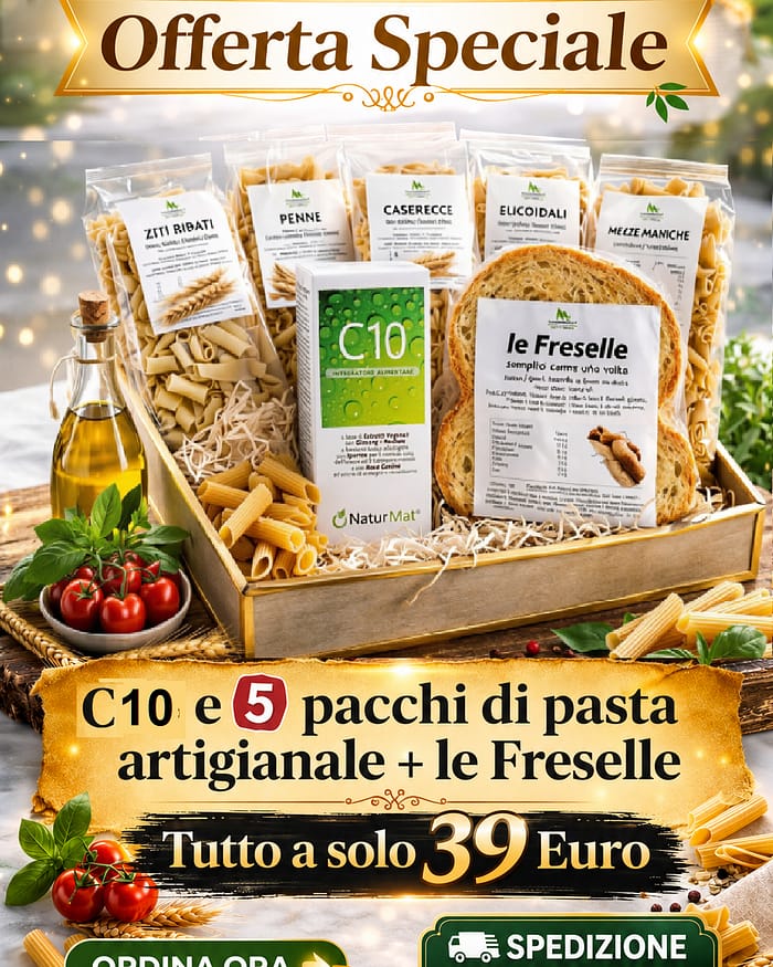 Offerta STRAORDINARIA - Spedizione Gratuita C10 + 5 PACCHI di Pasta Grani Antichi - le Ferselle